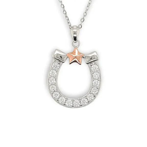 Mountain Creek Jewellery Stirling Silver Necklace with Cubic Zircona Star
