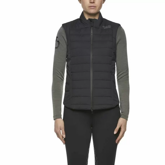 Cavalleria Toscana Ladies P+P Quilted Puffer Vest-Trailrace Equestrian Outfitters-The Equestrian