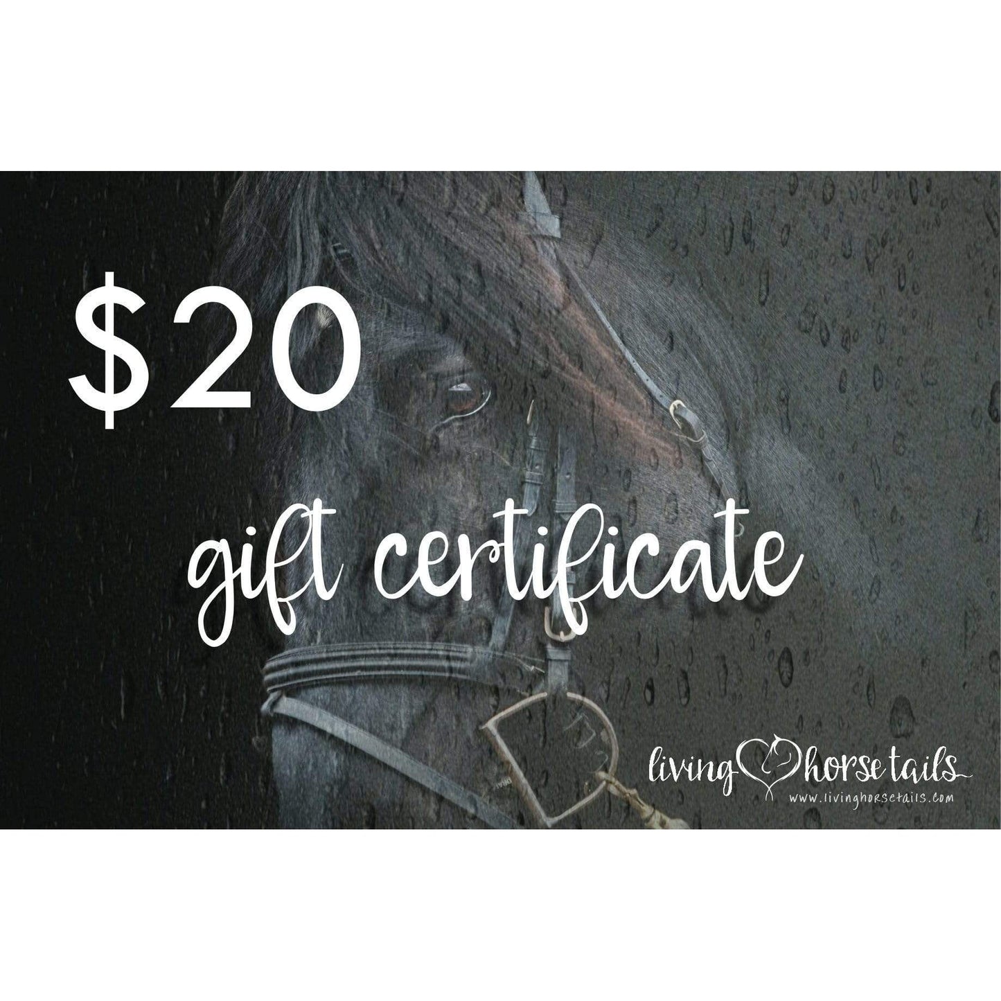 Gift Certificates - Physical-Living Horse Tales Jewellery By Monika-The Equestrian