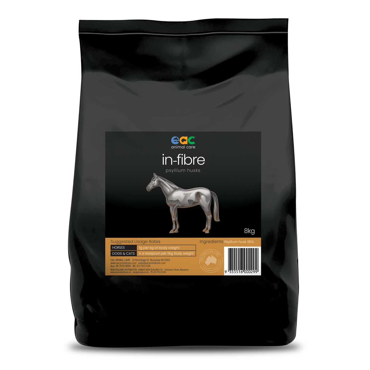 in-fibre - Psyllium Husk for Horses, Dogs & Cats-EAC Animal Care-The Equestrian