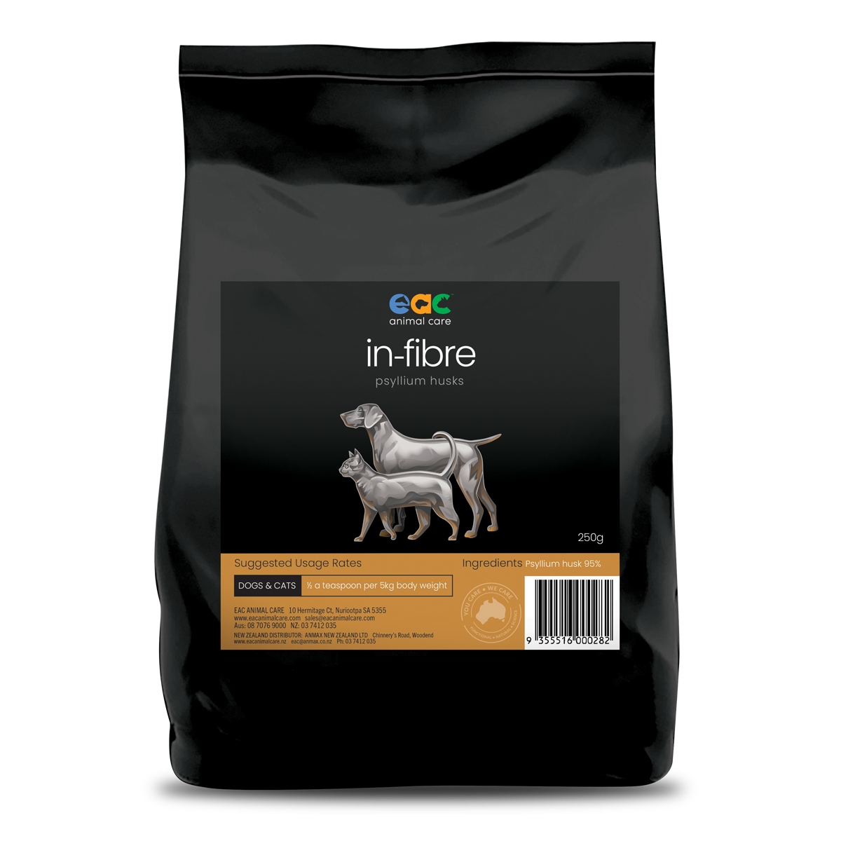 in-fibre - Psyllium Husk for Horses, Dogs & Cats-EAC Animal Care-The Equestrian