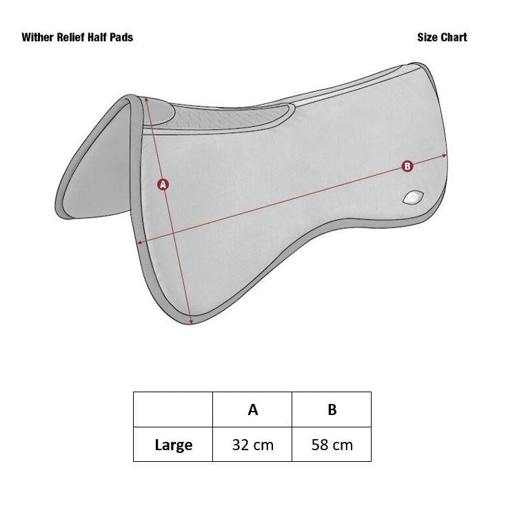 LeMieux Wither Relief Memory Foam Half Pad-Southern Sport Horses-The Equestrian
