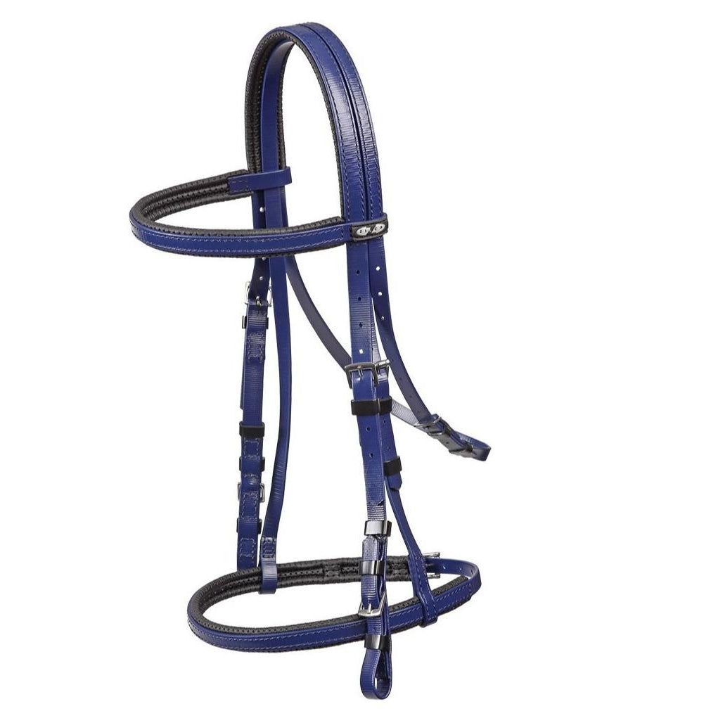 Padded PVC Bridle With Cavesson-Trailrace Equestrian Outfitters-The Equestrian