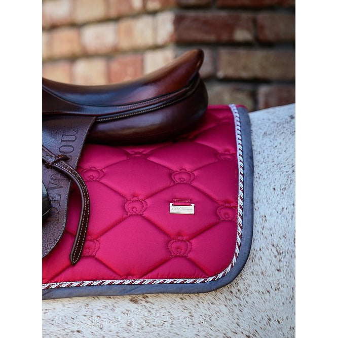 PSOS Jump Saddle Pad Scarlet - "Standing Ovations"-Vivarchie Equestrian-The Equestrian