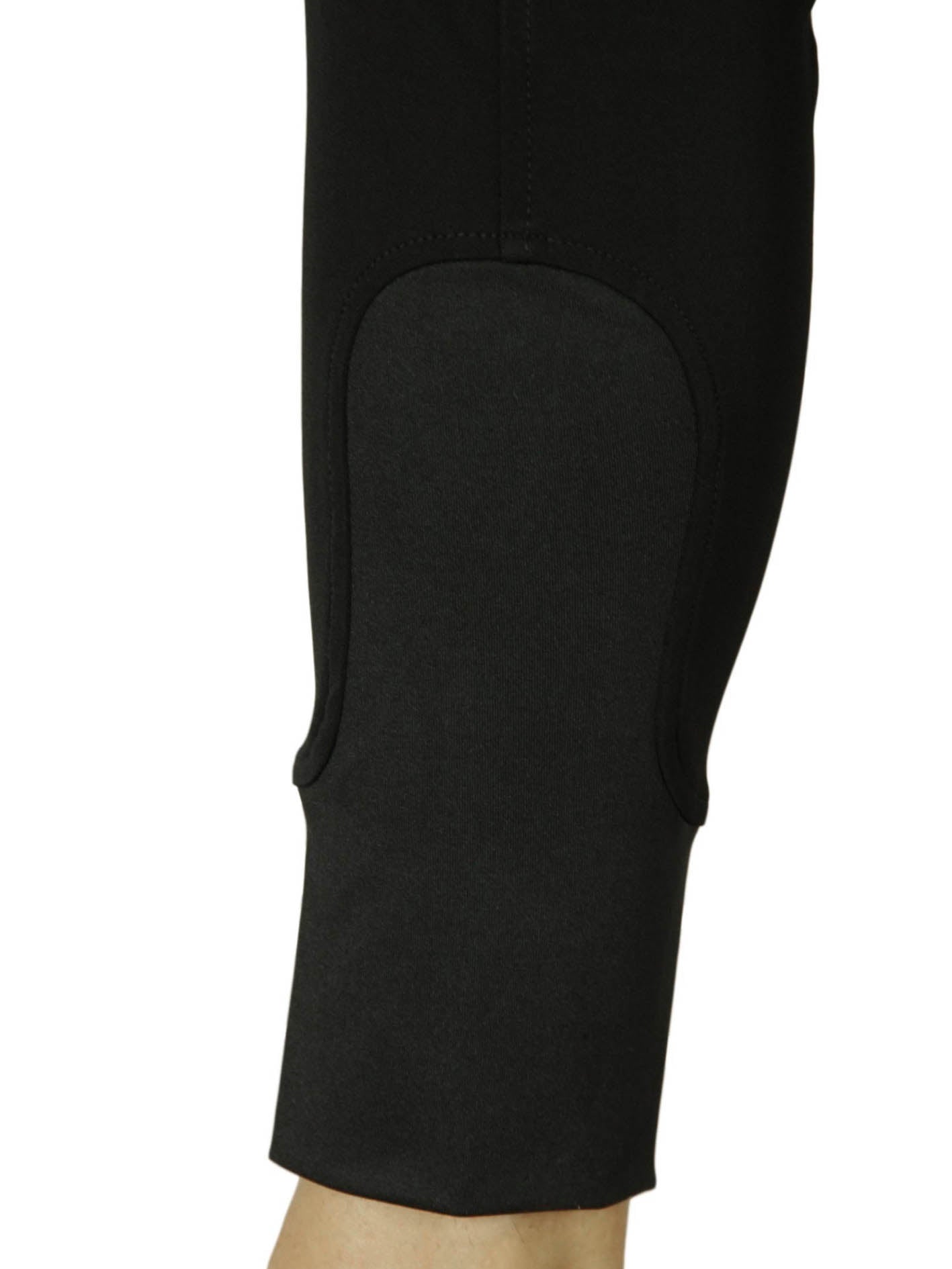 CoolMax Black Breeches in sizes 6 to 28 - No Silicone-Plum Tack-The Equestrian