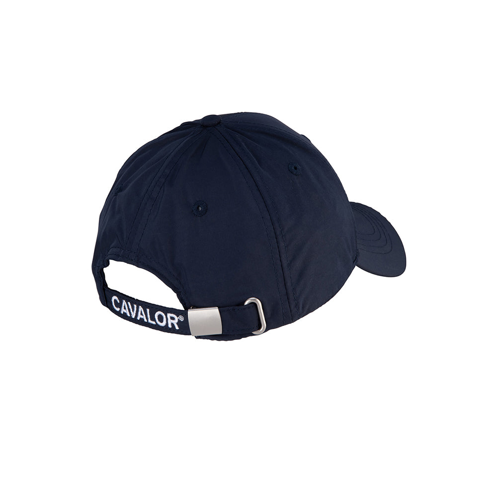 Navy blue Cavalor Equicare baseball cap with adjustable strap.