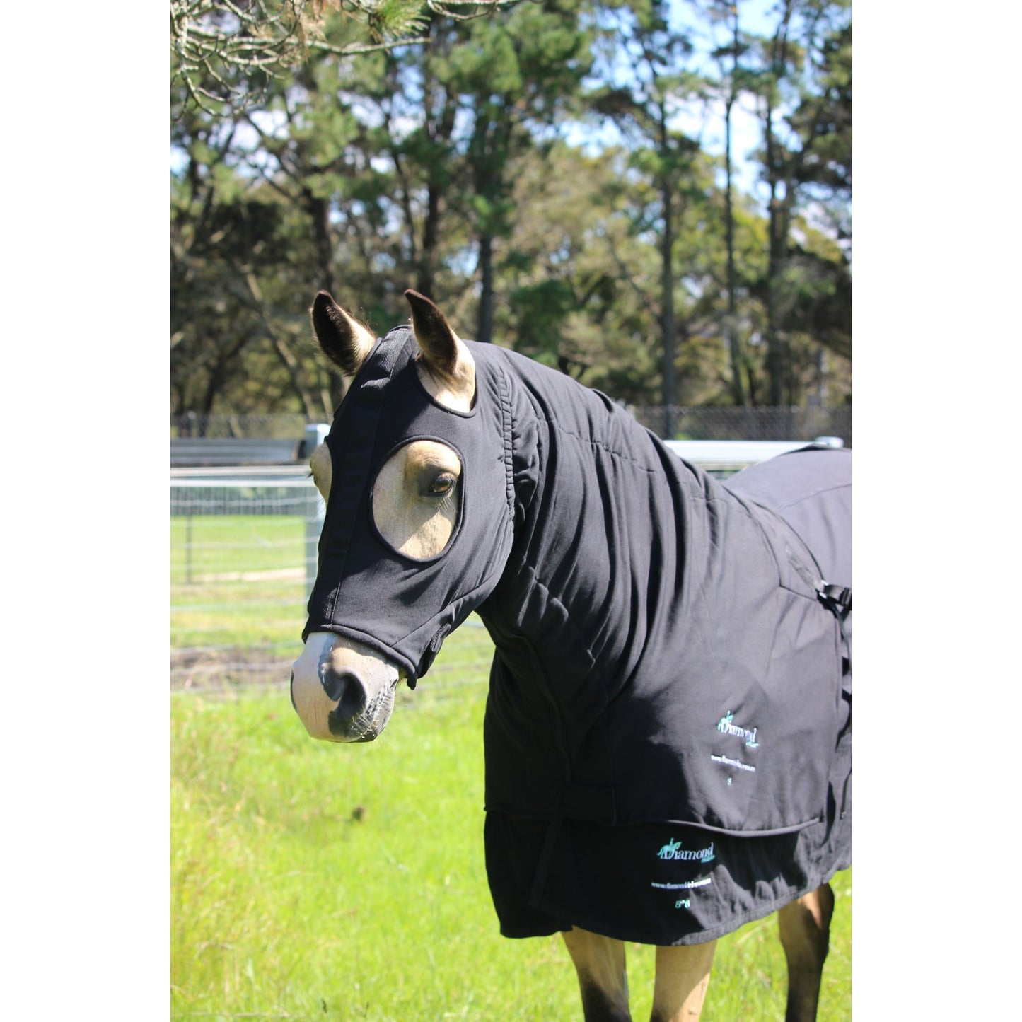 Fleece Winter Stretch Zip Hoods-Diamond Deluxe Horsewear-The Equestrian