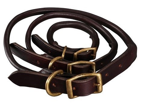 Leather Dog Collar Rolled Jeremy & Lord Medium 3/4" X 17"-Ascot Saddlery-The Equestrian