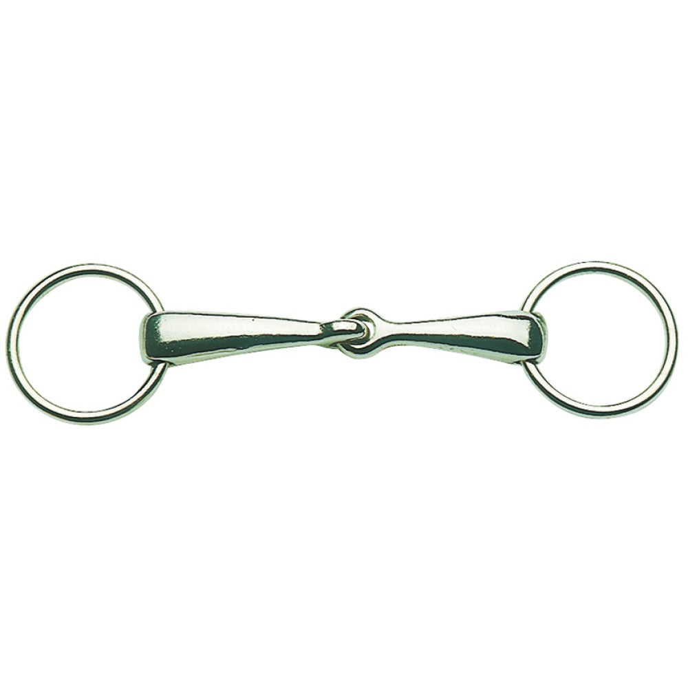 Ring Snaffle Jointed Thick Mouth Chrome Plated-Ascot Saddlery-The Equestrian