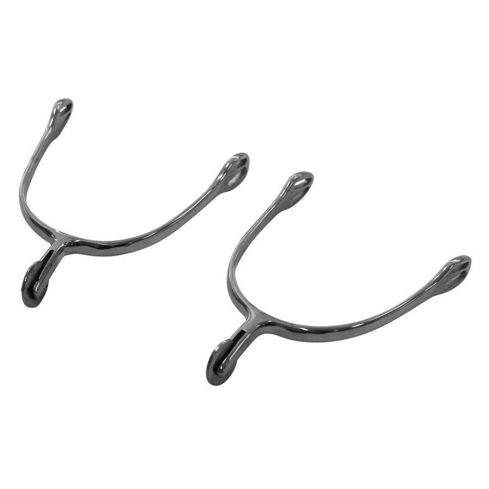 Spurs Round Rowel Stainless Steel Ladies-Ascot Saddlery-The Equestrian