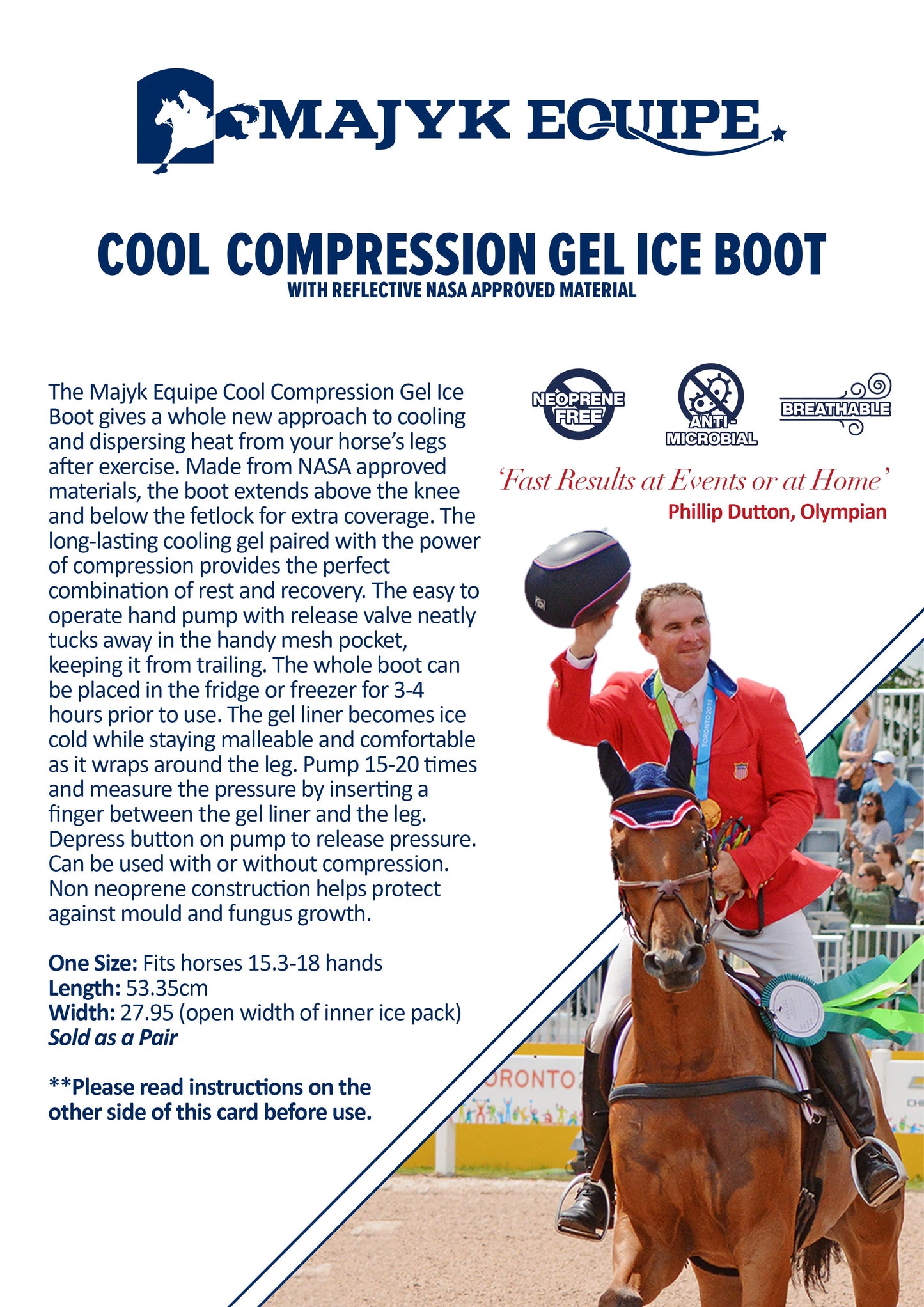 Majyk Equipe Cool Compression Gel Ice Boots Silver-Top Brands-The Equestrian