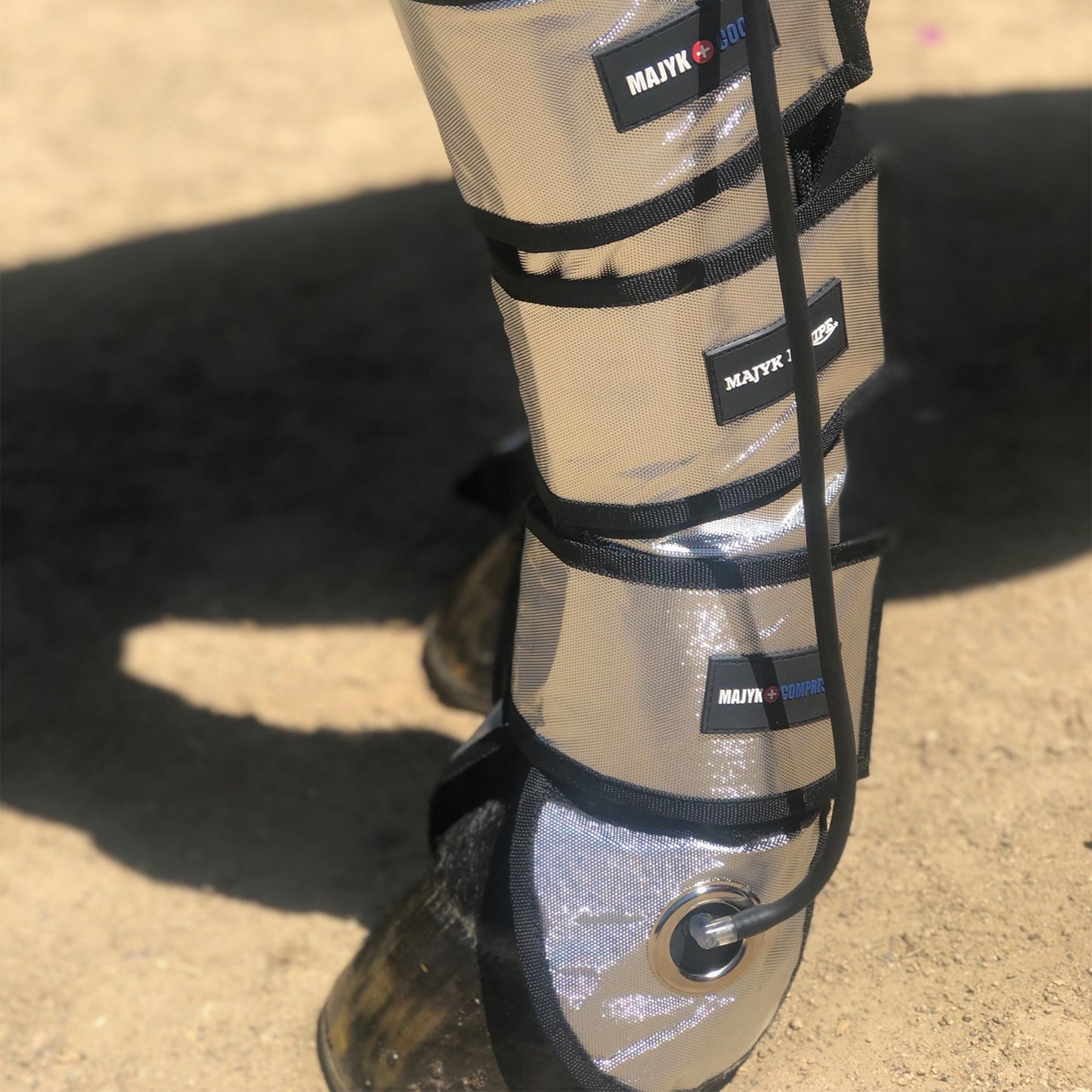 Majyk Equipe Cool Compression Gel Ice Boots Silver-Top Brands-The Equestrian
