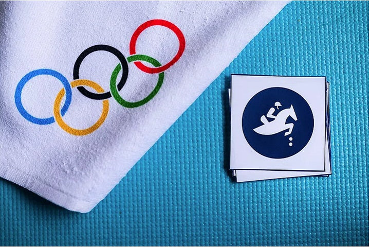 Olympic towel and coaster