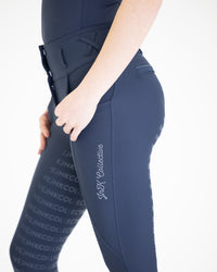 Diamond Hybrid Tights- Navy