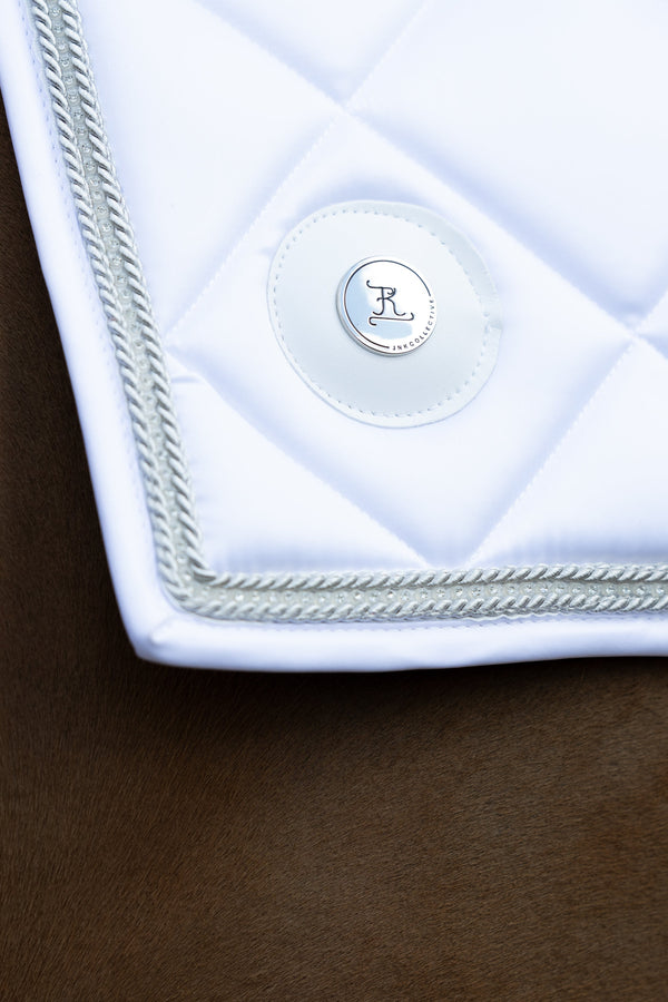 Snow White Crystal Saddle Pad
