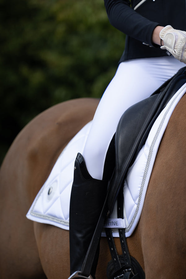 Snow White Crystal Saddle Pad