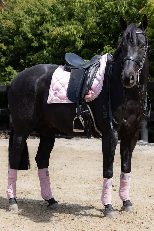 Pearl Pink Crystal Saddle Pad