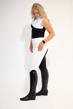 Competition Breeches-Diamond Snow White with Black Seat