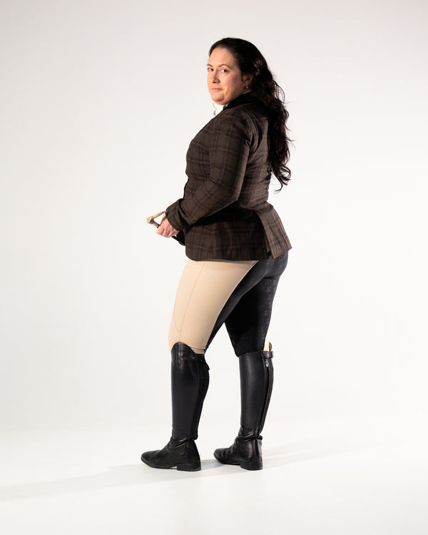 Competition Breeches-Stone with Black Seat