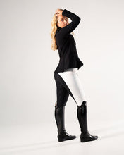 Competition Breeches-Diamond Snow White with Black Seat