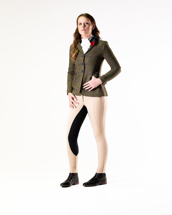 Competition Breeches-Stone with Black Seat