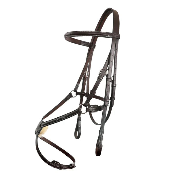 Fancy Stitch Traditional Grackle Bridle