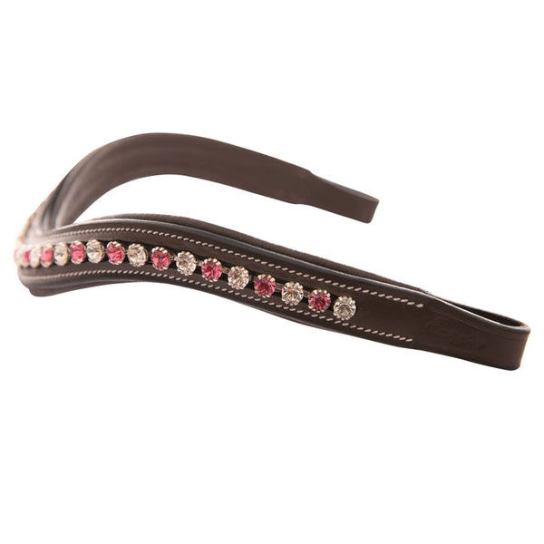 Pink/White Crystal Browband