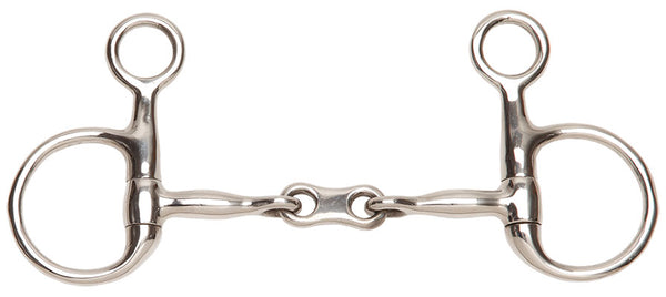 Baucher Snaffle French Mouth Stainless Steel [:11.5cm 4.5"]
