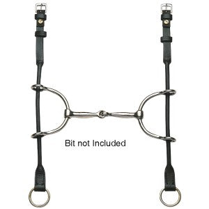 Gag Cheek Straps Leather Brown