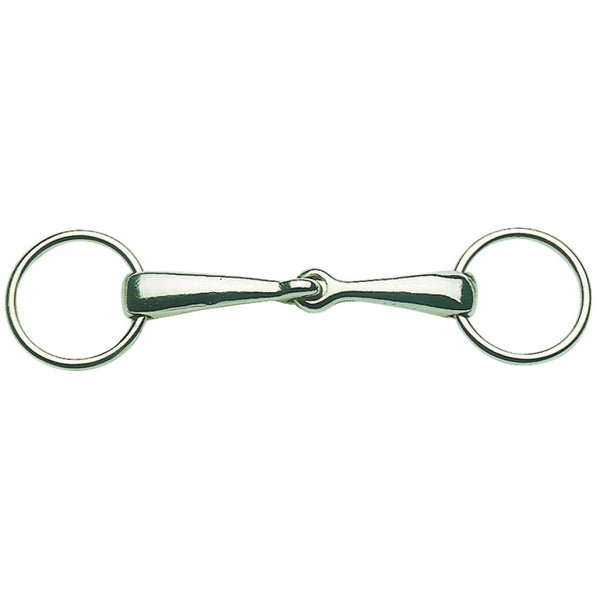 Ring Snaffle Jointed Thick Mouth Chrome Plated [:10.5cm 4.0" By Order]