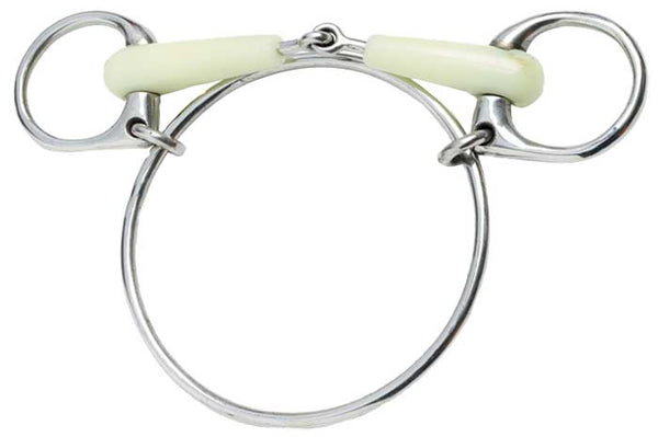 Dexter Snaffle Bit Large Ring White 12.5cm 5.0"