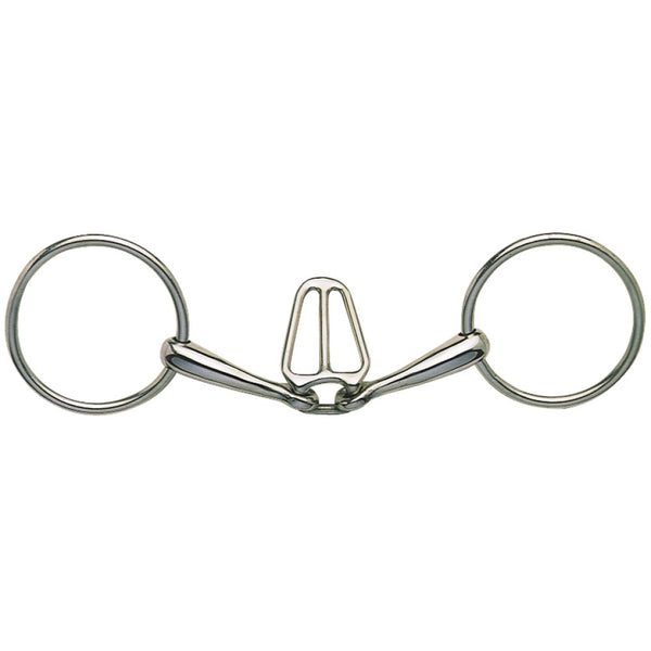 Ring Snaffle Tongue Control Stainless Steel [:11.5cm 4.5"]