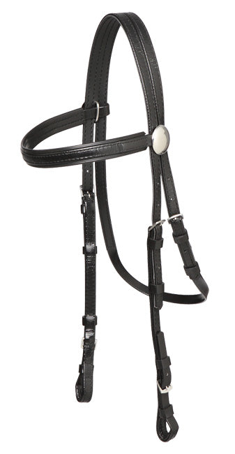 Bridle Head Pvc Full [:black & Black Trim]