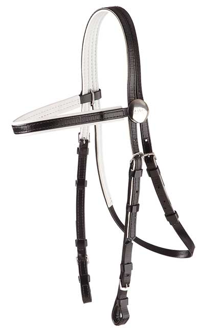 Bridle Head Pvc Full [:black & Black Trim]