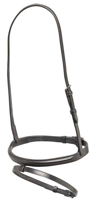 Noseband Hanoverian Leather Aintree Brown [:cob]