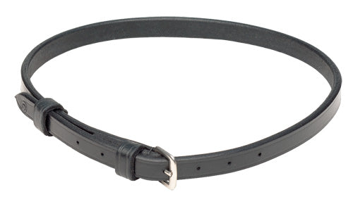 Noseband Flash Strap Leather Aintree Black [:cob]
