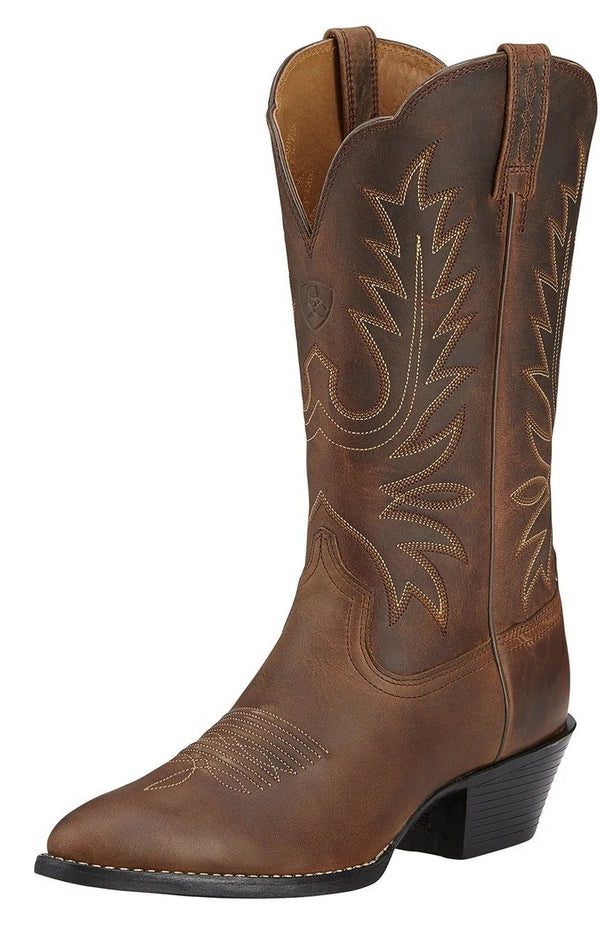 Western Boots Ariat Heritage Distressed Brown Ladies [:6.0 By Order]