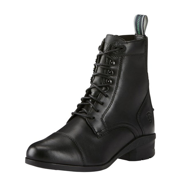 Boots Riding Ariat Heritage Lace Iv Black Ladies [:8.0]