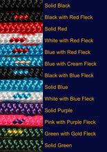 Nungar Headstall Knotted 6mm Blue & Red Fleck [:cob]