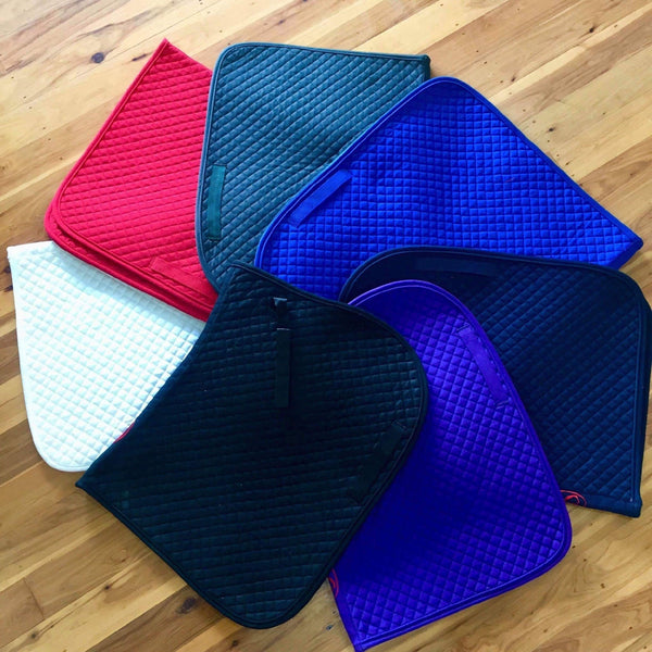 Saddlecloth Dressage Quilted Eurohunter White [:full]