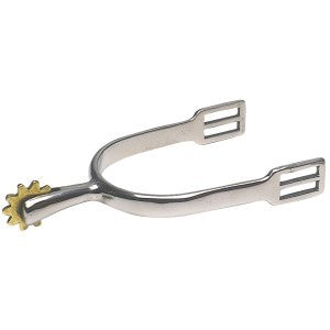 Spurs Dressage Schultheis 7/8" Brass Rowels Stainless Steel [:ladies]