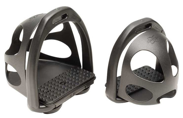 Toe Cage Stirrup Irons Pair Black [:large]