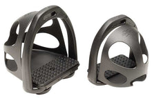 Toe Cage Stirrup Irons Pair Black [:large]