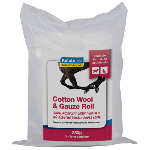 Cotton Wool & Gauze 250gm Roll 15cm X 3mt Kelato