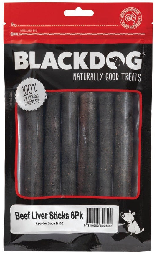 Blackdog Beef Liver Sticks 6pack