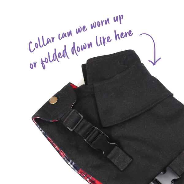 Kazoo Dog Rug Aussie Oilskin Black [:33.5cm]