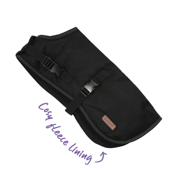 Kazoo Dog Rug Adventure Black [:66.0cm]