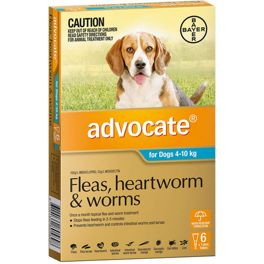 Advocate Dog 04kg-10kg Medium 6 Pack