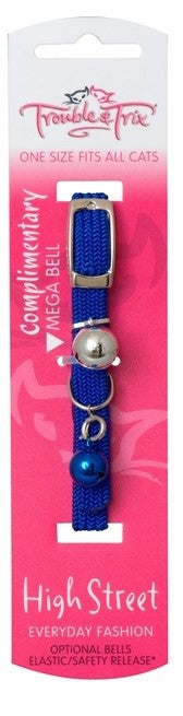 Cat Collar Trouble & Trix High Stretch Blue