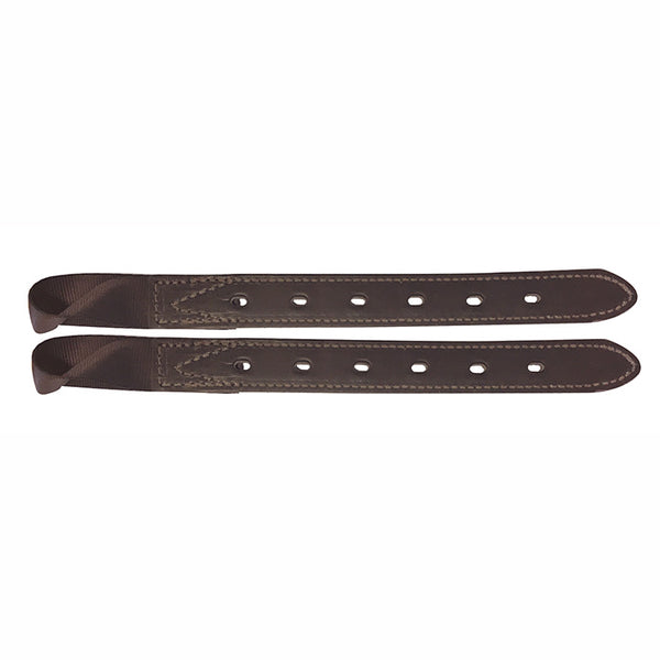 Girth Point Bates Leather Show Pair Brown [:26"]